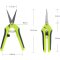 2x Pflanzenschere Gartenschere Astschere Pflanzen Curved-Blade und Straight Gartenschere Trimmen Ernte Scharfer Trimmer mit Schloss Entwurf