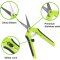 2x Pflanzenschere Gartenschere Astschere Pflanzen Curved-Blade und Straight Gartenschere Trimmen Ernte Scharfer Trimmer mit Schloss Entwurf